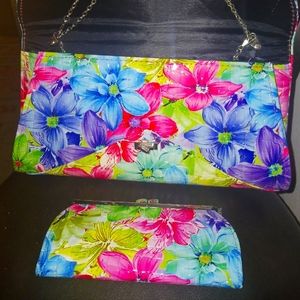 Clutch purse with matching wallet